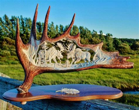 Pin By Adam On Antler Art Deer Skull Art Antler Art Bone Crafts