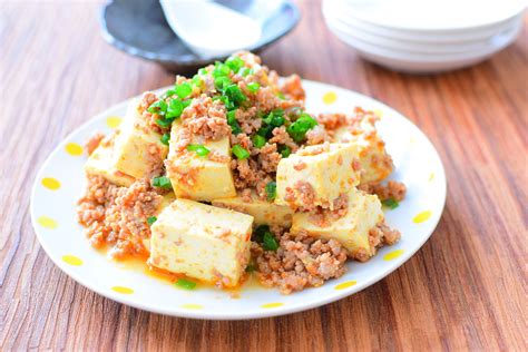 ご飯と相性抜群！ピリ辛！ひき肉豆腐のレシピ