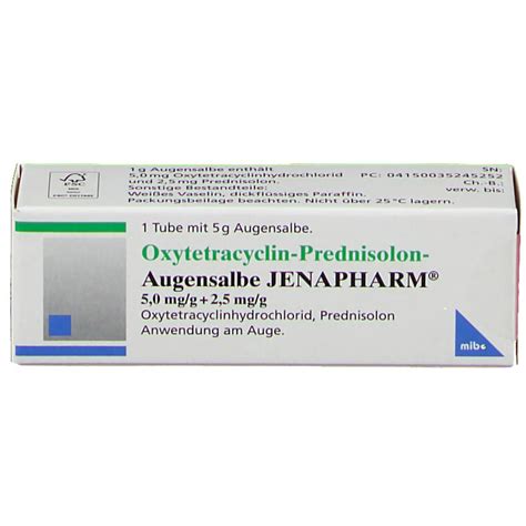 Oxytetracyclin Prednisolon Augensalbe Jenapharm G Mit Dem E Rezept