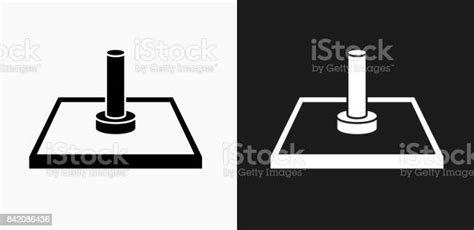 Bouw Pictogram Op Zwartwit Vector Achtergronden Stockvectorkunst En