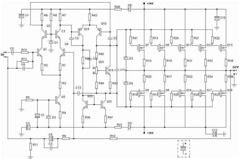 Schematic Diagram Amplifier 1000 Watts 1000w Power Amplifier