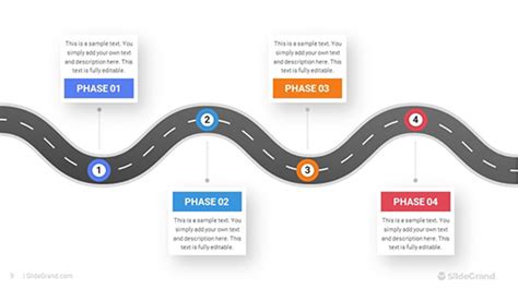 Circle Roadmap Concept PowerPoint Template Designs SlideGrand