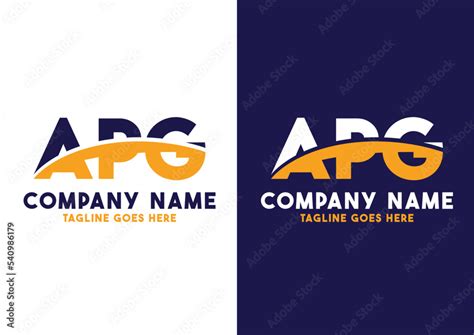 Letter APG logo design vector template, APG logo Stock Vector | Adobe Stock