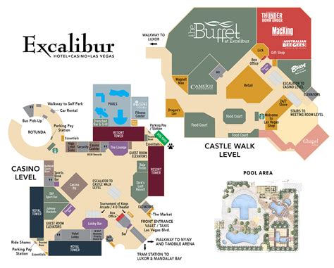 Excalibur Hotel Map Las Vegas - Connie Celestina