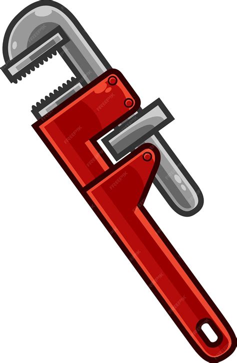 Premium Vector Cartoon French And Spanish Type Pipe Wrench Vector