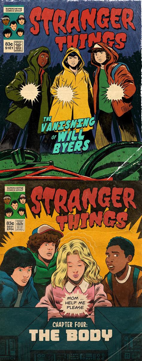 Vintage Stranger Things comic book covers by Cheyne Gallarde : r ...