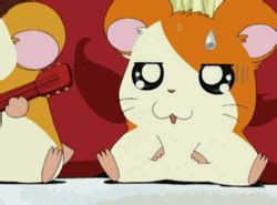 Cute Cartoon Hamtaro Disappointed Gifdb