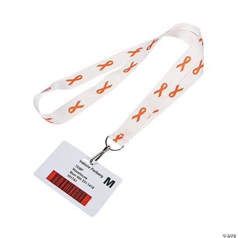 Orange Ribbon Lanyards Discontinued