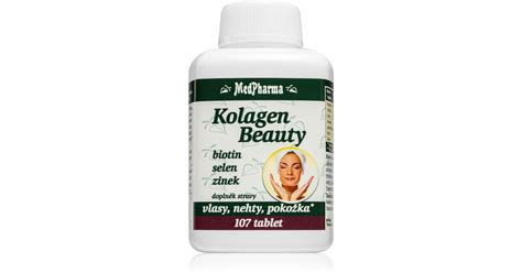 MedPharma Kolagen Beauty biotin selen zinok tablety pre krásne vlasy