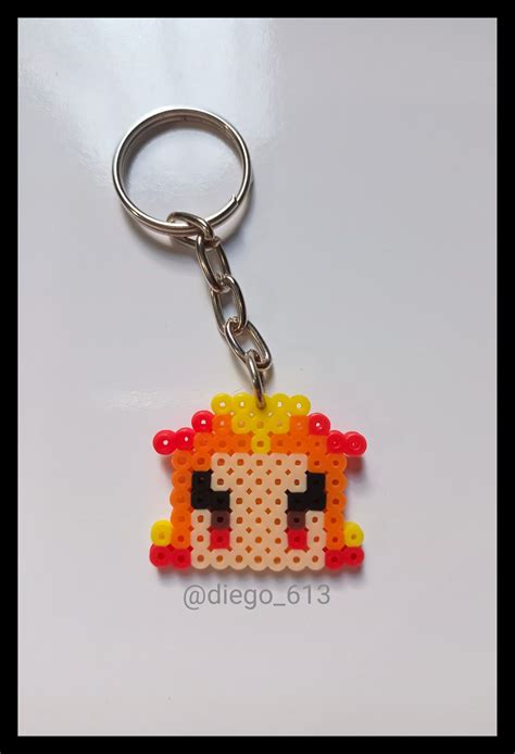 Rengoku Demon Slayer Plantillas Hama Beads Llaveros Hama Beads Hama