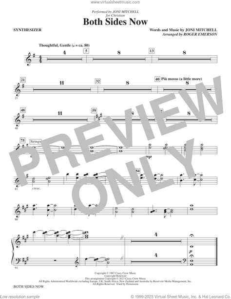 Both Sides Now Arr Roger Emerson Complete Set Of Parts Sheet Music