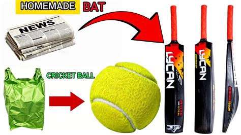 How To Make Cricket Bat And Ball At Home How To Make Cricket Bat