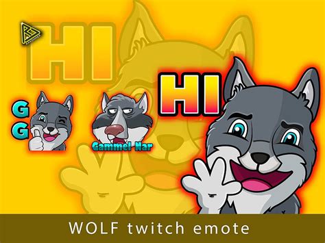 Wolf Emotes Twitch By Rakohher On Dribbble Go Cat Go Emote Hd