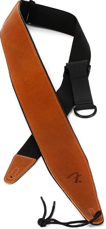 Fender Right Height Leather Guitar Strap Cognac 3 Pack Reverb