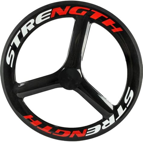 Buy Strength Carbon Tri Spoke Wheel Rear Wheel 70mm Depth Road Bike