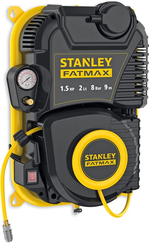 Stanley Fatmax WALLTECH PRO COMPRESSEUR MUR AVEC RÉSERVOIR 2L Noir