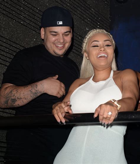 Photo Blac Chyna enceinte et son fiancé Rob Kardashian fêtent son