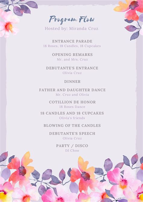 Birthday Program