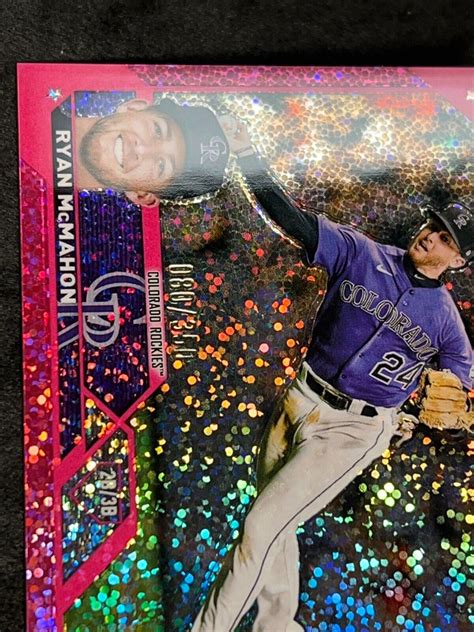 Topps Chrome Speckled Magenta Refractor Ryan Mcmahon Ebay