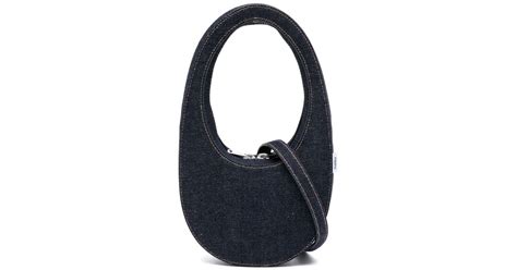 Coperni Mini Swipe Denim Crossbody Bag In Blue Lyst