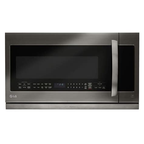 LG Electronics 2.2 cu. ft. Over the Range Microwave in Black Stainless ...