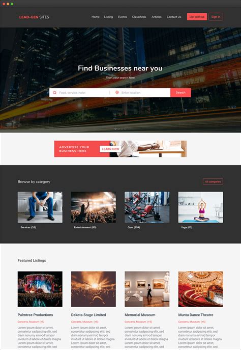 Use eDirectory as a Lead-gen Site