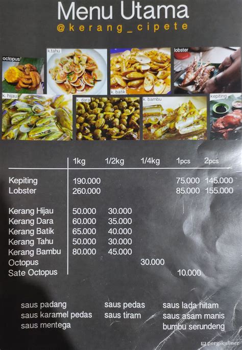 Selalu Diperbarui Menu Kerang Kiloan Cipete Cinere Depok