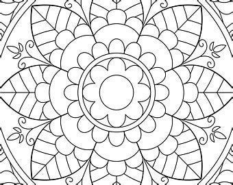 Mandala Motivational Coloring Pages Etsy Coloriage Mandala