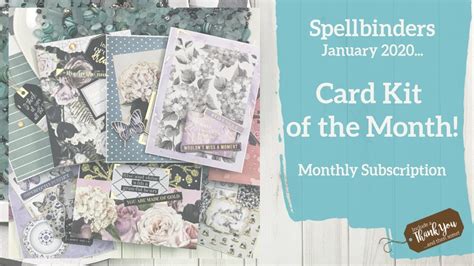 10 Cards 1 Kit Featuring Spellbinders Card Kit Of The Month For