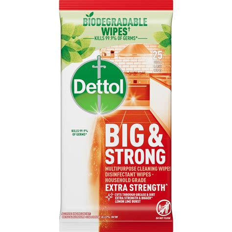 Dettol Kitchen Antibacterial Cleaning Wipes Citrus 25 Pack Woolworths