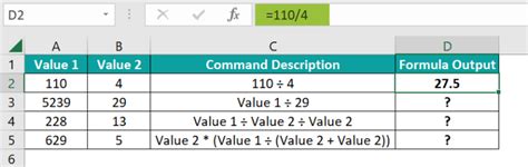 Divide In Excel Formula Examples Symbol How To Use