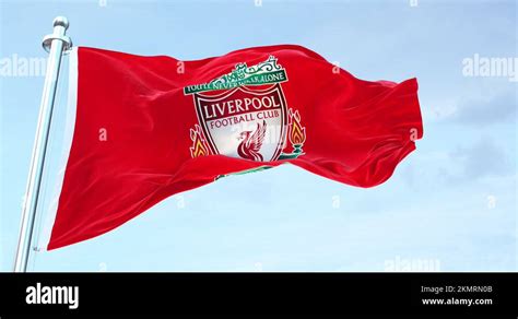 Liverpool FC flag waving 4k background Stock Video Footage - Alamy