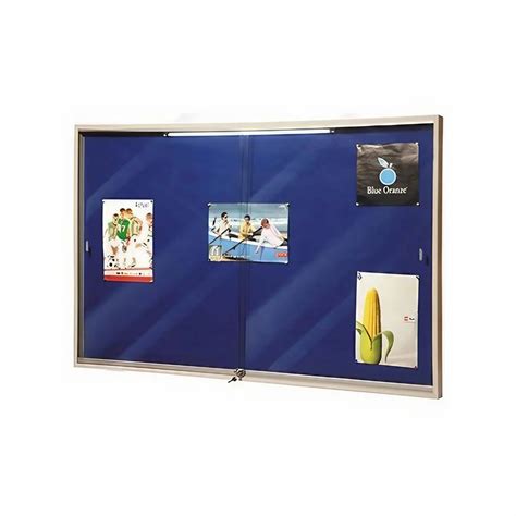 School Needs Wall Mounted Modular Slider Glass Door Notice Board At Rs