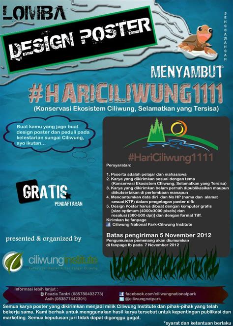 Lomba Design Poster Ciliwung Institute