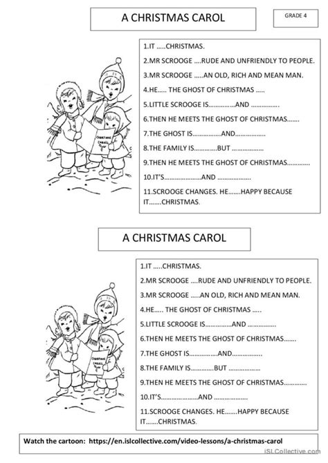 A CHRISTMAS CAROL English ESL Worksheets Pdf Doc Worksheets Library