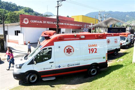 Projeto SAMU 100 RJ entrega 3 novas ambulâncias para Angra dos Reis