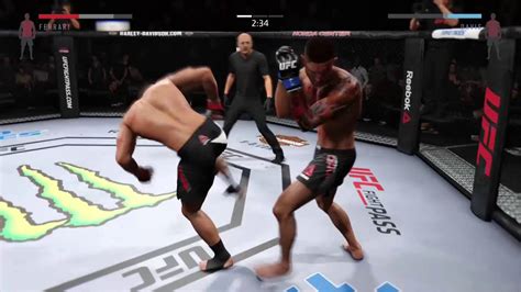 UFC 2 Ultimate Team Amazing Rear Spinning Heel Kick YouTube