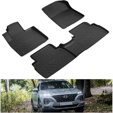 10 Best Rubber Car Mats For Hyundai Santa Fe Wonderful Eng