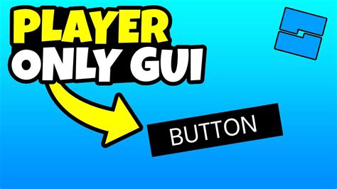 How To Make A Player Only Gui Roblox Studio YouTube