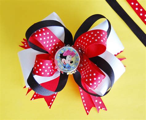 Minnie Mouse Hair Bow Minnie Hair Bow Disney Hair Bow Hair