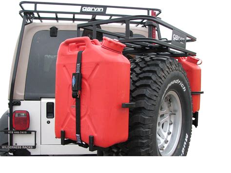 Garvin© 77940 Driver Side Jerry Can Holder For 97 06 Jeep® Wrangler Tj