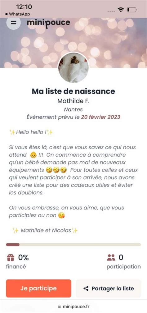 Exemples Textes Liste De Naissance Inspirez Vous