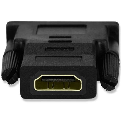 Ociodual Adaptador Hdmi A Dvi Pin Hembra Macho Negro