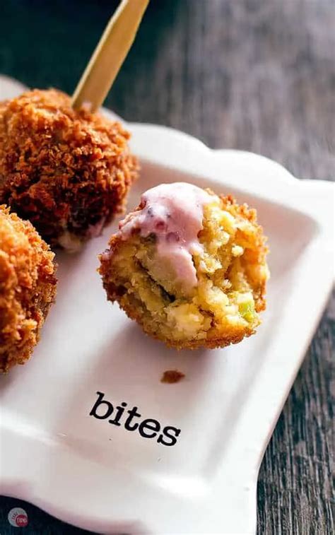 Deep Fried Cornbread Dressing Balls Take Two Tapas