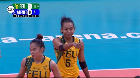 Feu Shows Might Against Ateneo In Set 2 Uaap Season 85 Womens