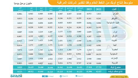 إنتاج أوبك من النفط يهبط 123 ألف برميل يوميًا بقيادة 3 دول الطاقة