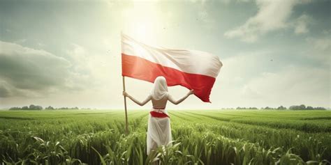 Premium AI Image | indonesia independence day flag