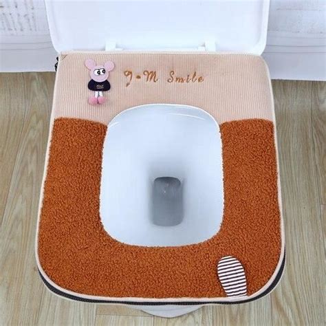 Abattant Wc F Coussin De Toilette Carr En Peluche De Dessin Anim