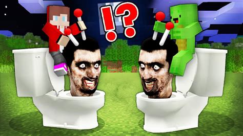 Jj And Mikey Control Scary Skibidi Toilet Mind In Minecraft Challenge