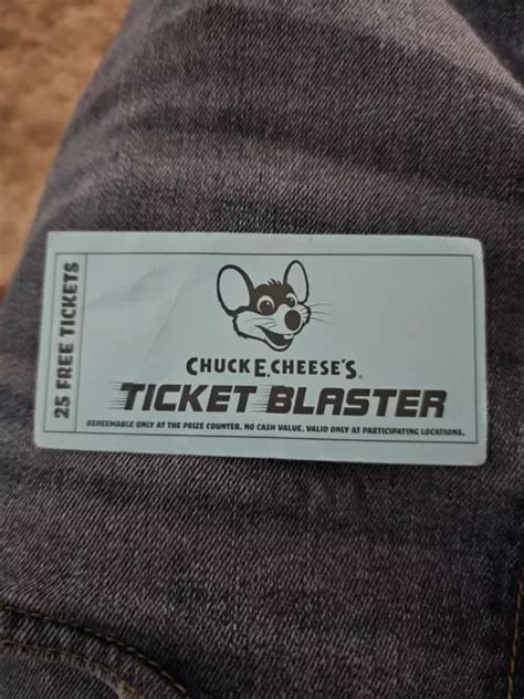 RARE: CHUCK E. Cheese's Ticket Blaster 25 Tickets Original Prize Redeem ...